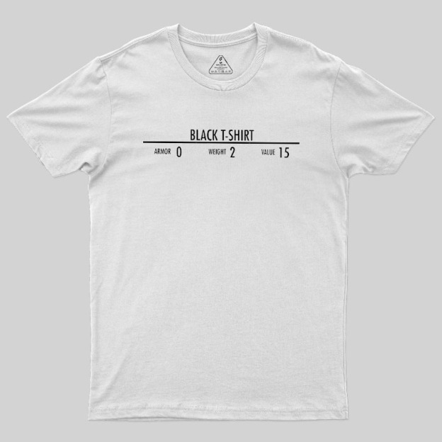 Black Oversized Geek T-Shirt