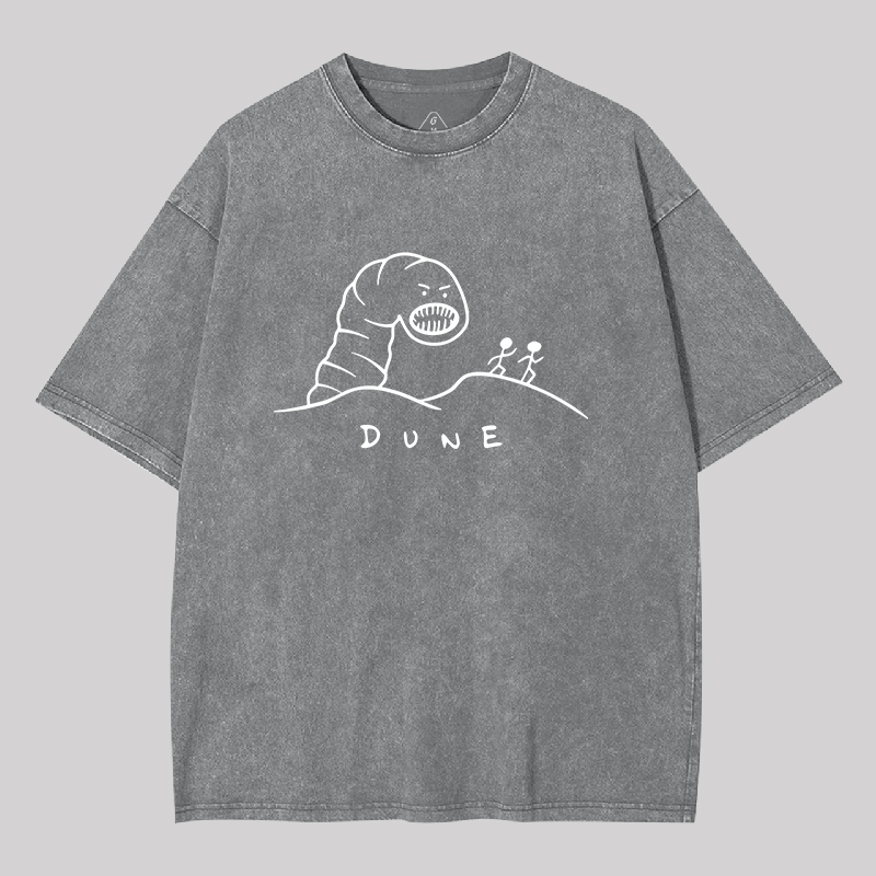 Run from the Worm Geek Washed T-shirt