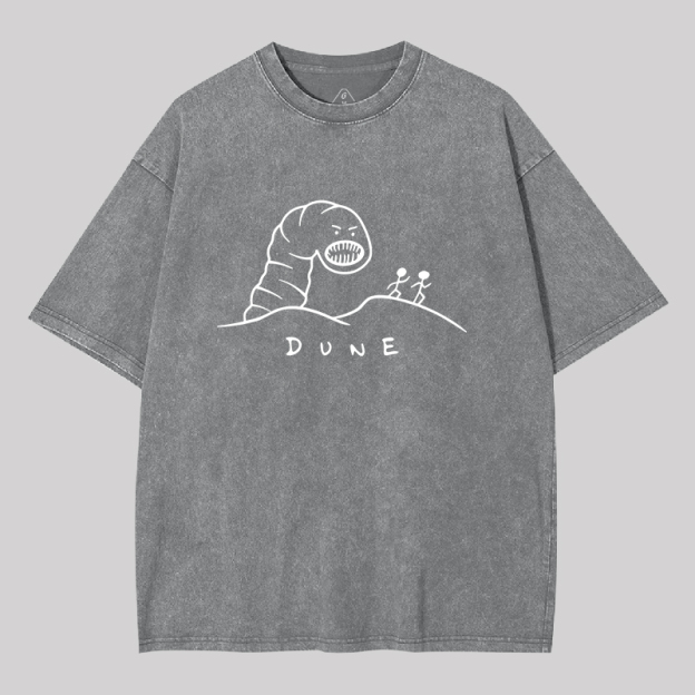 Run from the Worm Geek Washed T-shirt