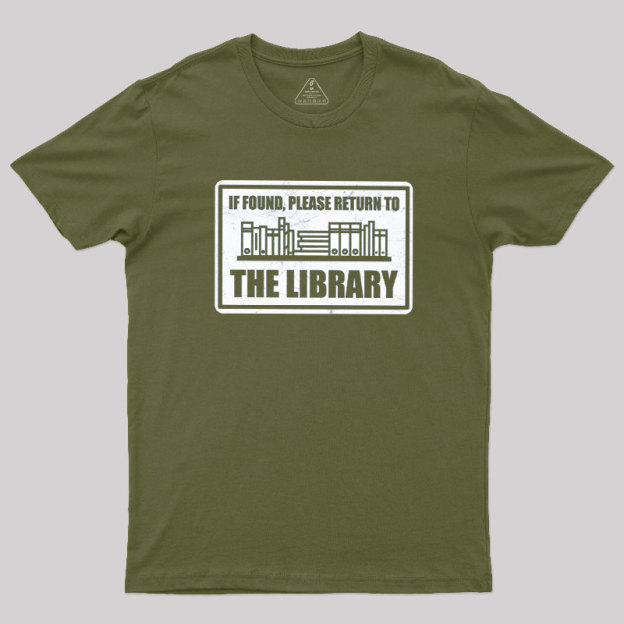 Return to the Library Geek T-Shirt