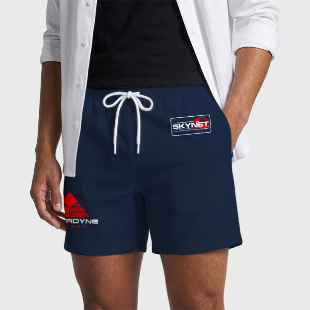 Cyberdyne Systems Skynet Uniform Geek Hawaiian Swim Trunks