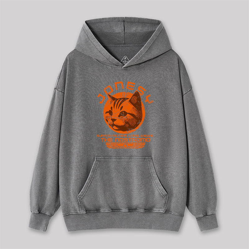 Jonesy Surviving Nine Lives Aboard The Nostromo Washed Hoodie
