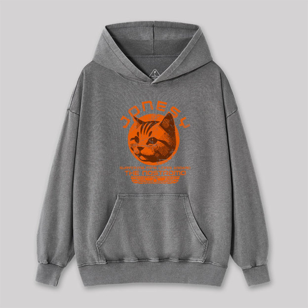 Jonesy Surviving Nine Lives Aboard The Nostromo Washed Hoodie