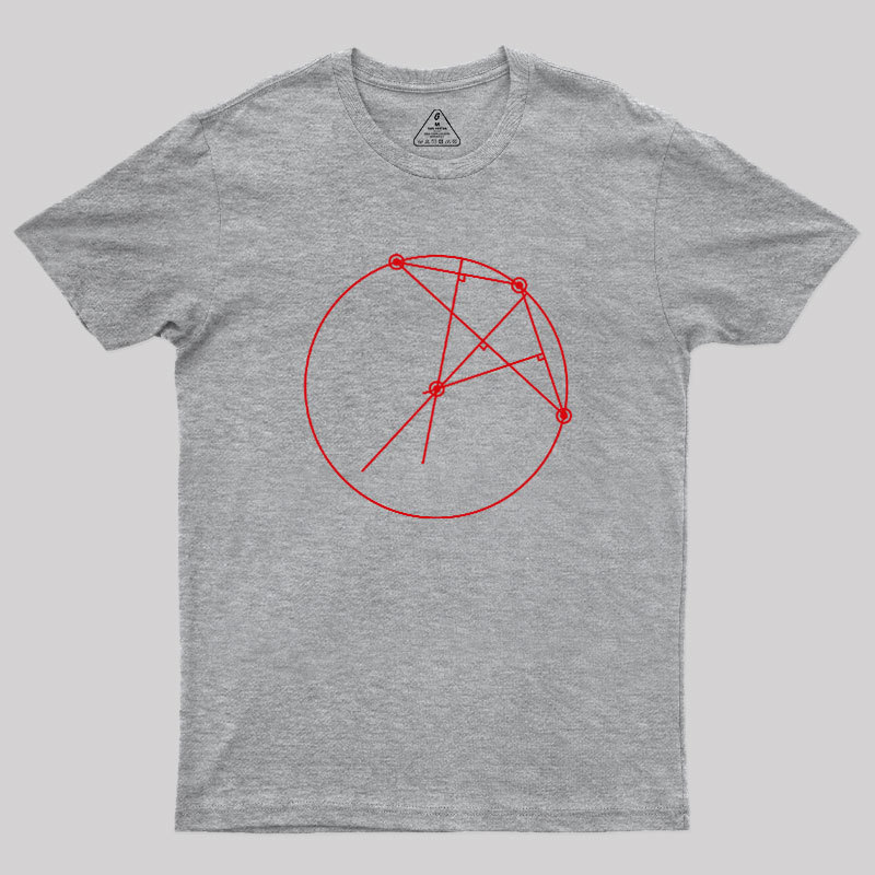 A Circle Completely Surrounding The Upside Down Geek T-Shirt