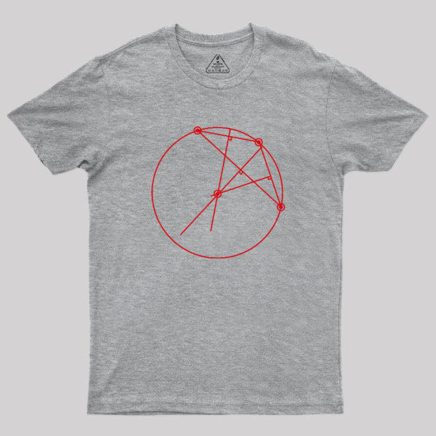 A Circle Completely Surrounding The Upside Down Geek T-Shirt