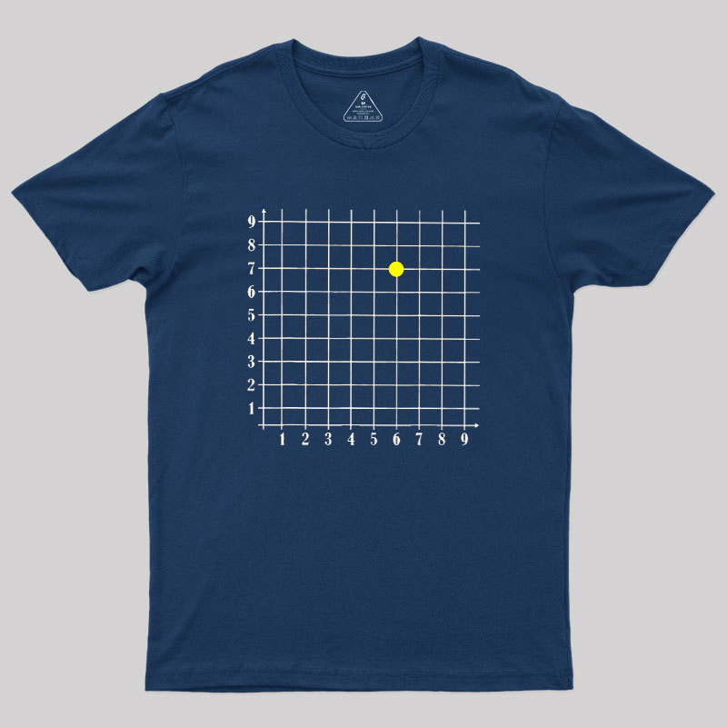 Coordinate 6 7 Funny Math Geek T-Shirt
