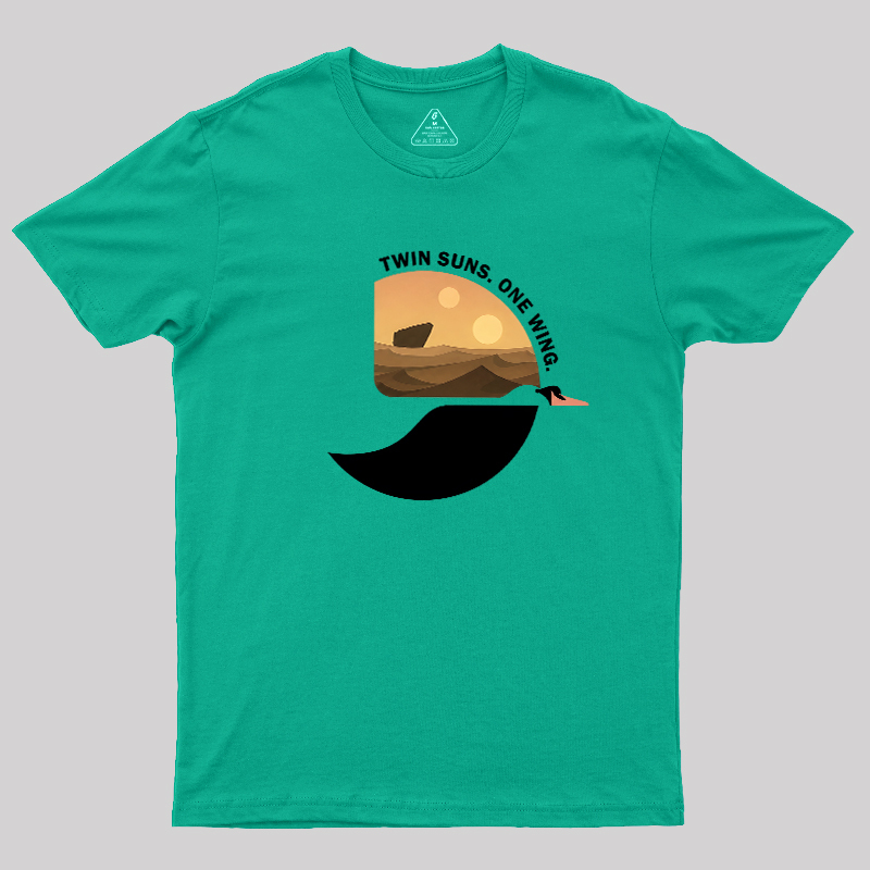 Twin Suns One Wing Geek T-Shirt
