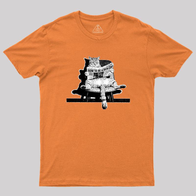 How To Be A Rich Cat Geek T-Shirt