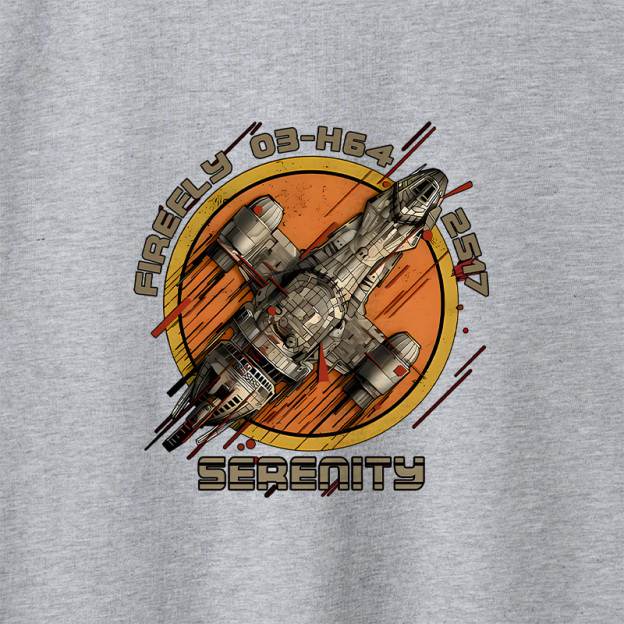Firefly Junker Geek Retro Raglan Long-Sleeve Tee
