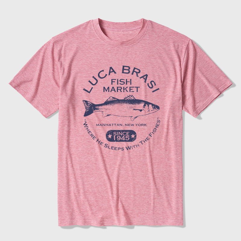 Luca Brasi Fish Market - Since 1945 Ultra Soft Heather Tees