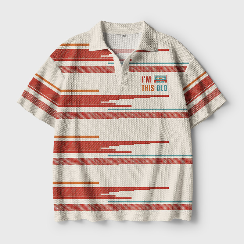 I'm This Old Geek Crochet Polo Shirt