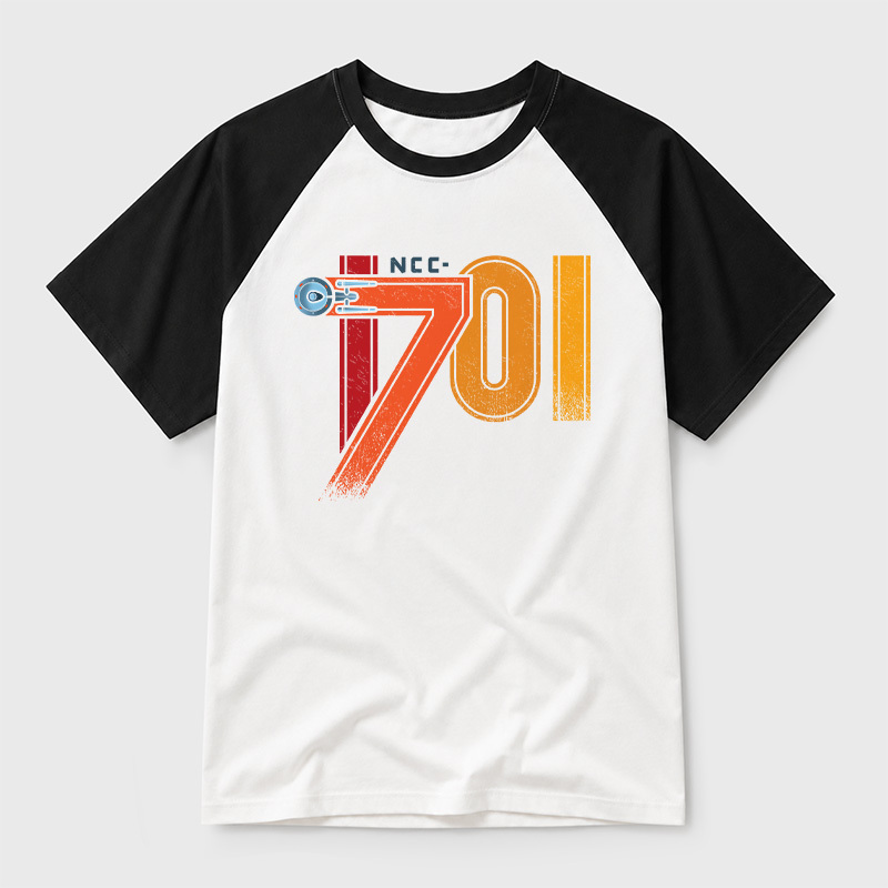 1701 Geek Retro Raglan T-Shirt