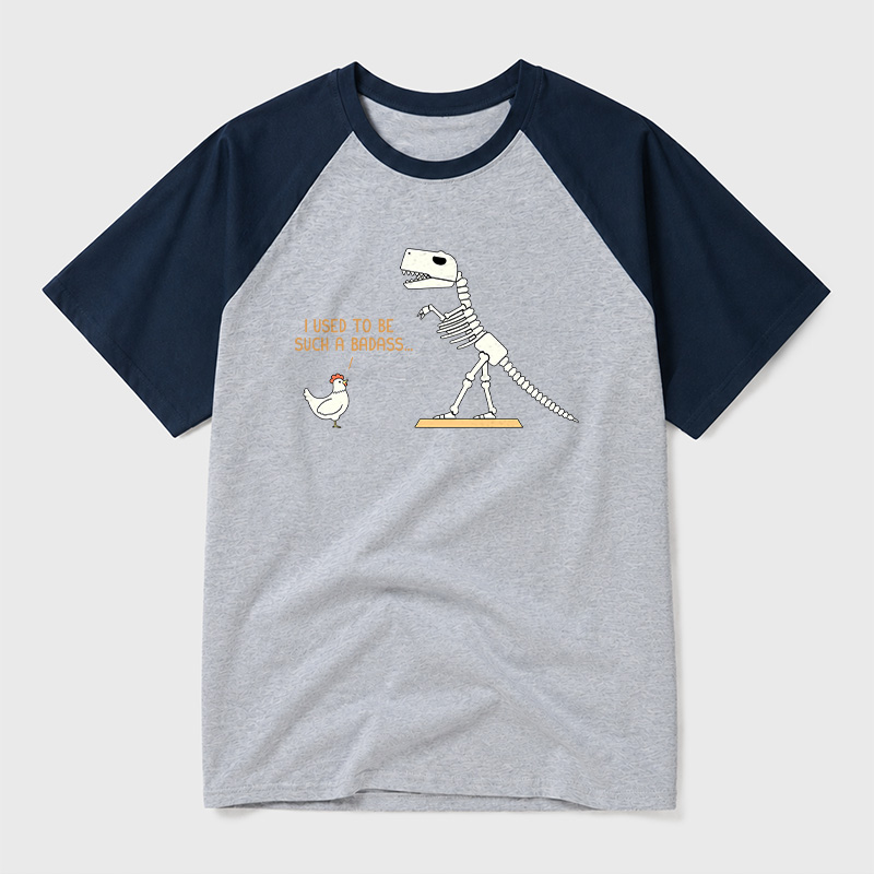 I Used To Be Such A Badass Geek Retro Raglan T-Shirt