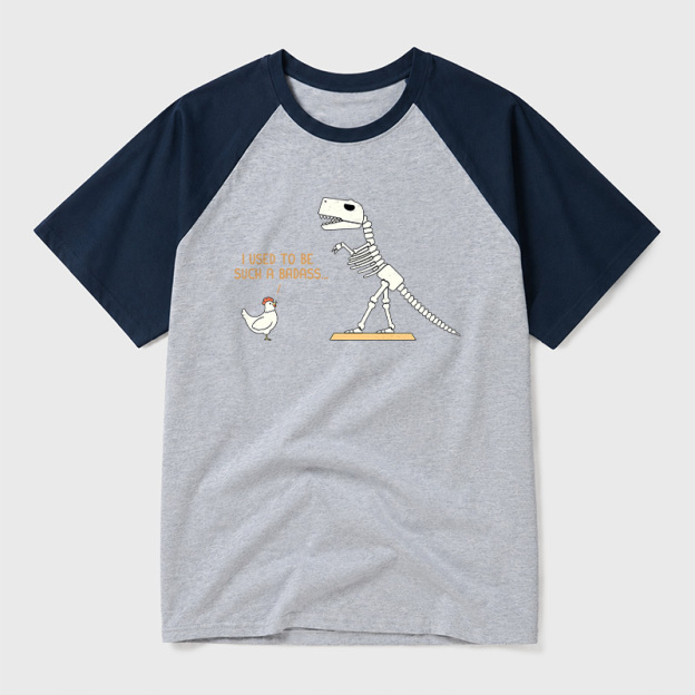 I Used To Be Such A Badass Geek Retro Raglan T-Shirt