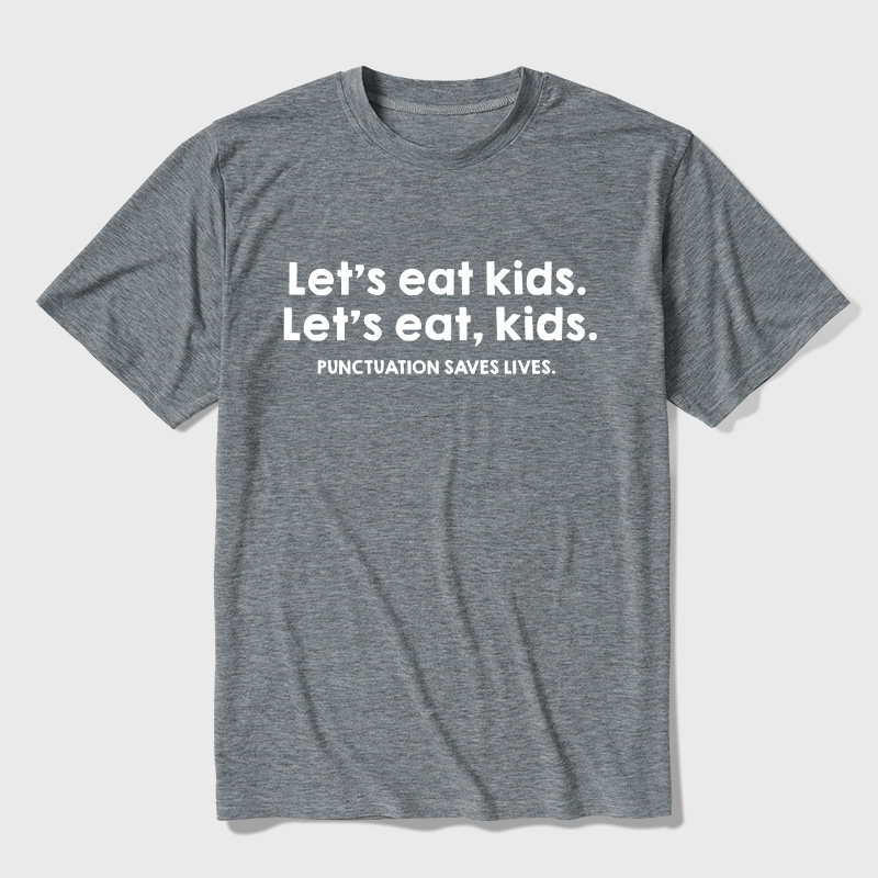 Punctuation Saves Lives Ultra Soft Heather Tees