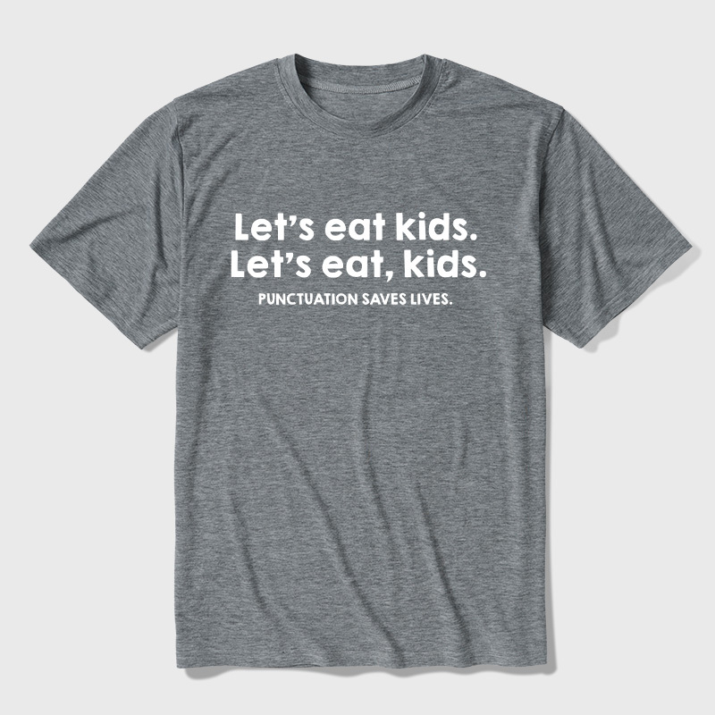Punctuation Saves Lives Ultra Soft Heather Tees