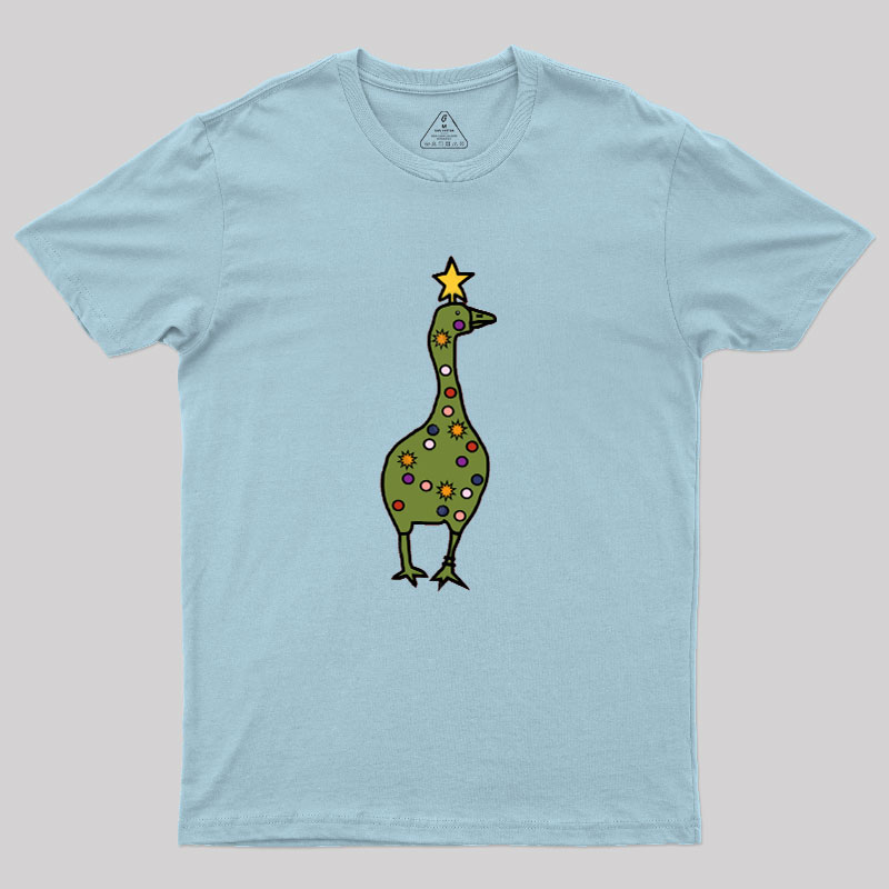 Silly Goose Christmas Tree Geek T-Shirt
