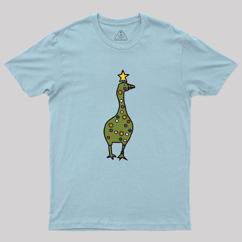 Silly Goose Christmas Tree Geek T-Shirt