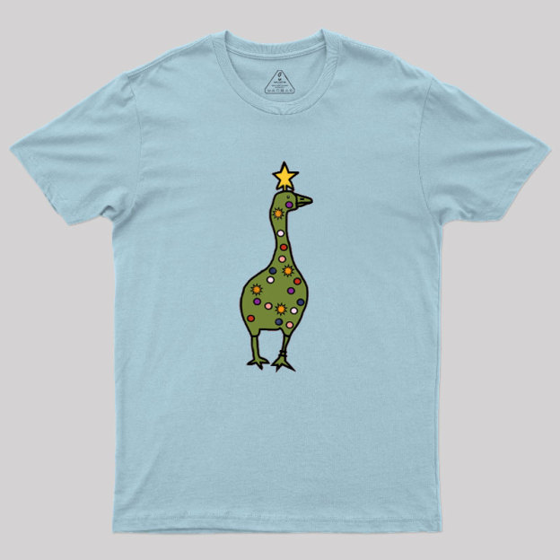 Silly Goose Christmas Tree Geek T-Shirt