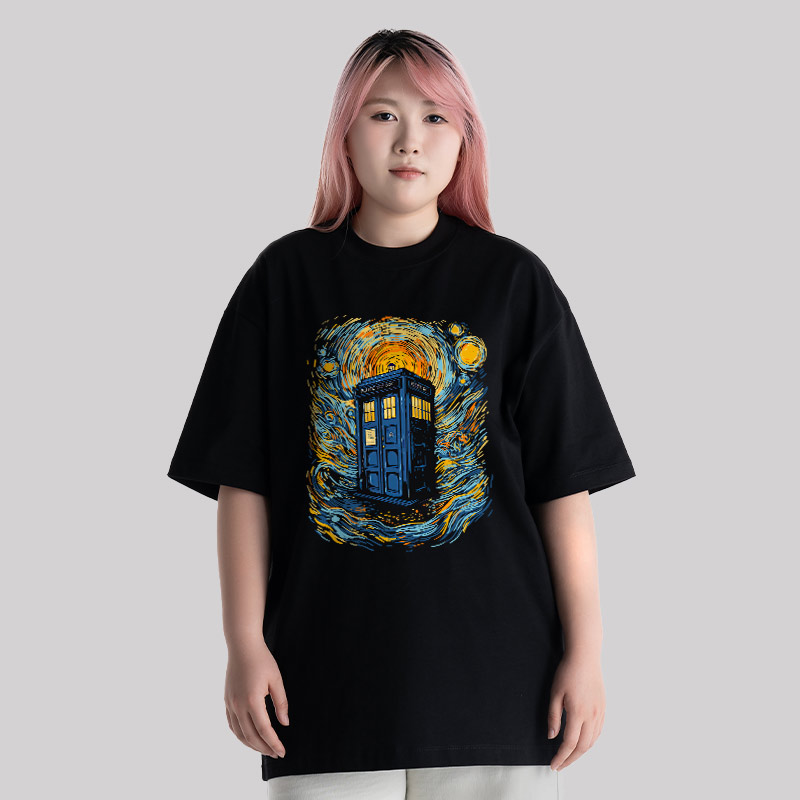 Starry Blue Box Unisex Oversized T-shirt