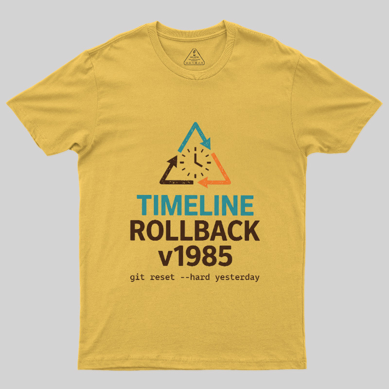 Timeline Rollback V1985 Geek T-Shirt