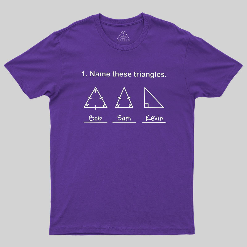 Name These Triangles Geek T-Shirt