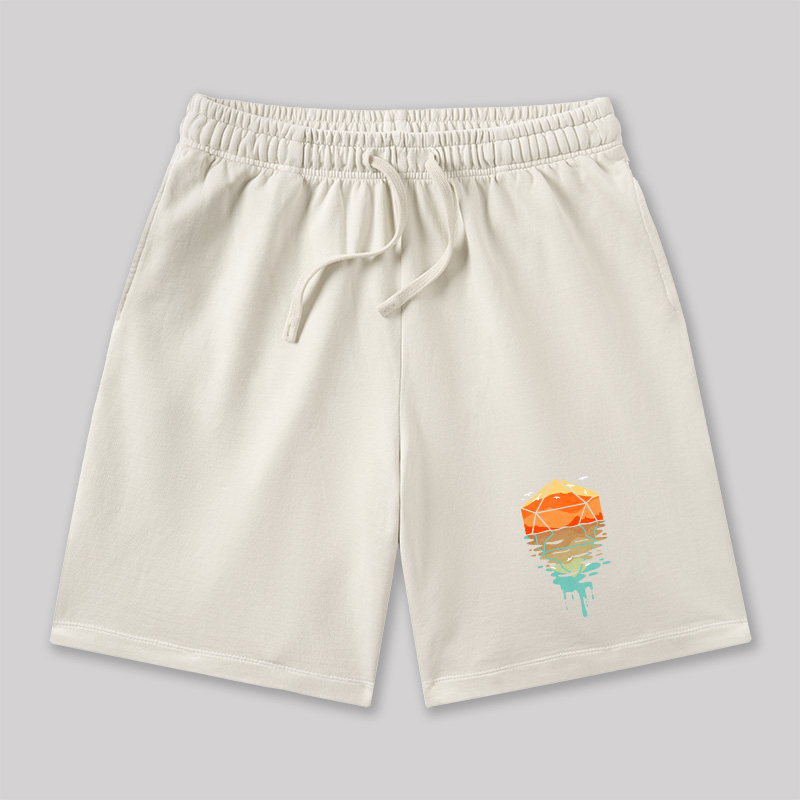 DnD Dungeons & Dragons Geeky Washed Shorts