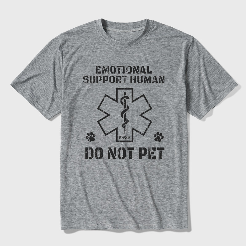 Emotional Support Human Ultra Soft Heather Tee