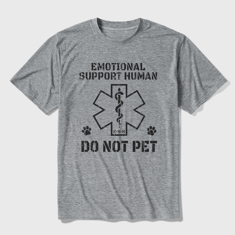Emotional Support Human Ultra Soft Heather Tee