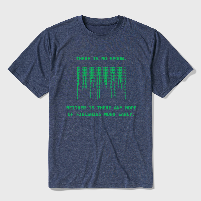 There Is No Spoon Sci-fi Ultra Soft Heather Tees