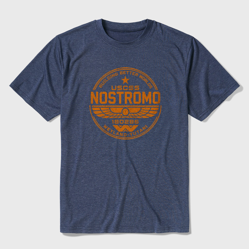 Retro USCSS Nostromo Ultra Soft Heather Tee