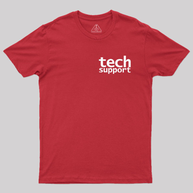 Tech Support Minimal Geek T-Shirt