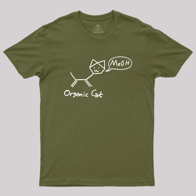 Organic Cat Funny Geek T-Shirt