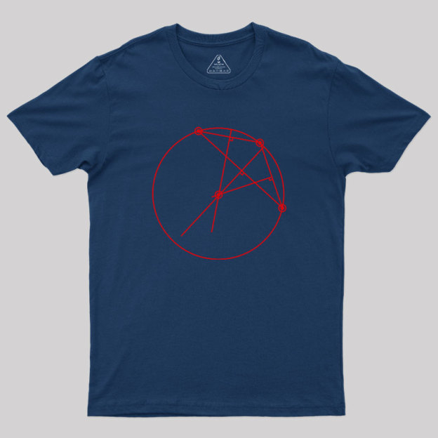 A Circle Completely Surrounding The Upside Down Geek T-Shirt