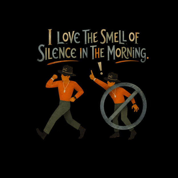 I Love The Smell of Silence In The Morning Geek T-Shirt