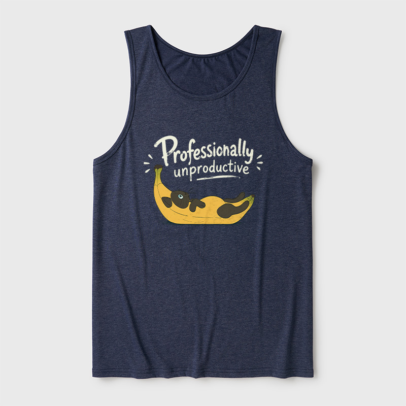Professionally Unproductive Ultra Soft Heather Tank