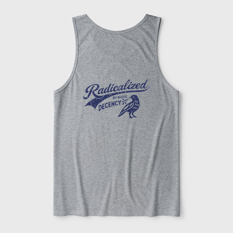 Radicalized By Basic Decency Ultra Soft Heather Tank