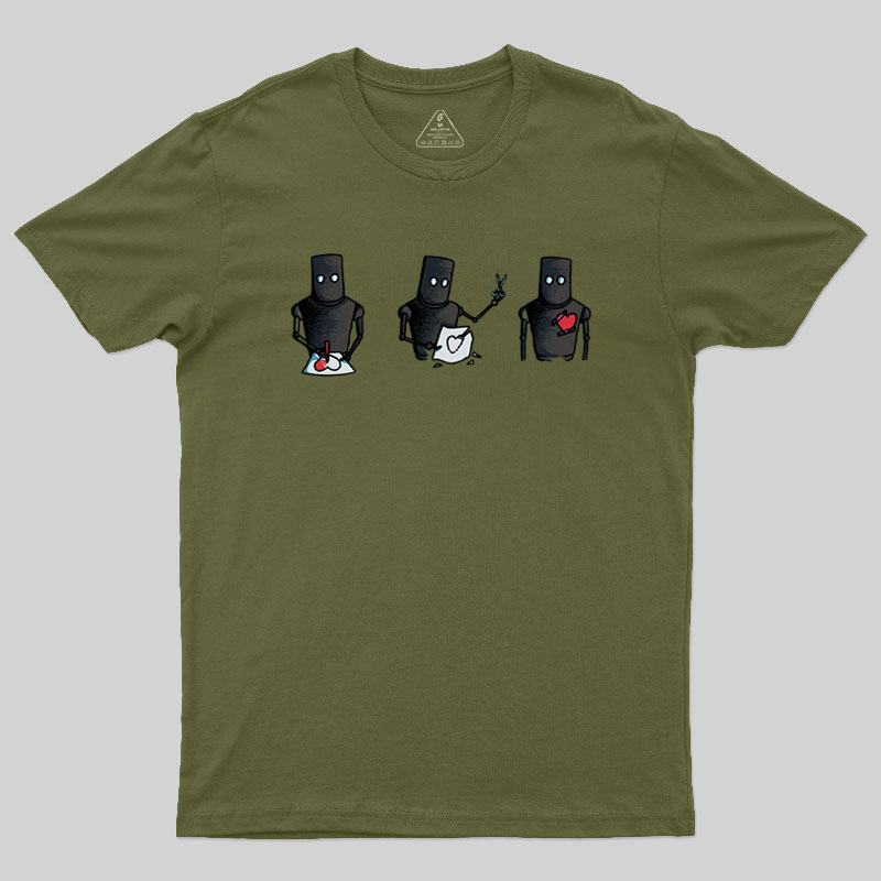 Robot Heart Geek T-Shirt