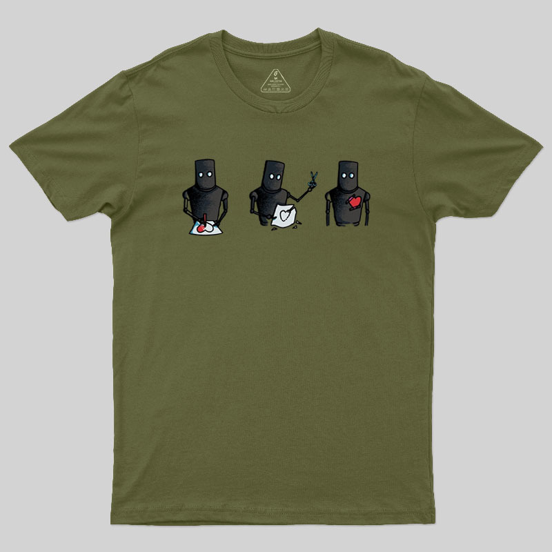 Robot Heart Geek T-Shirt