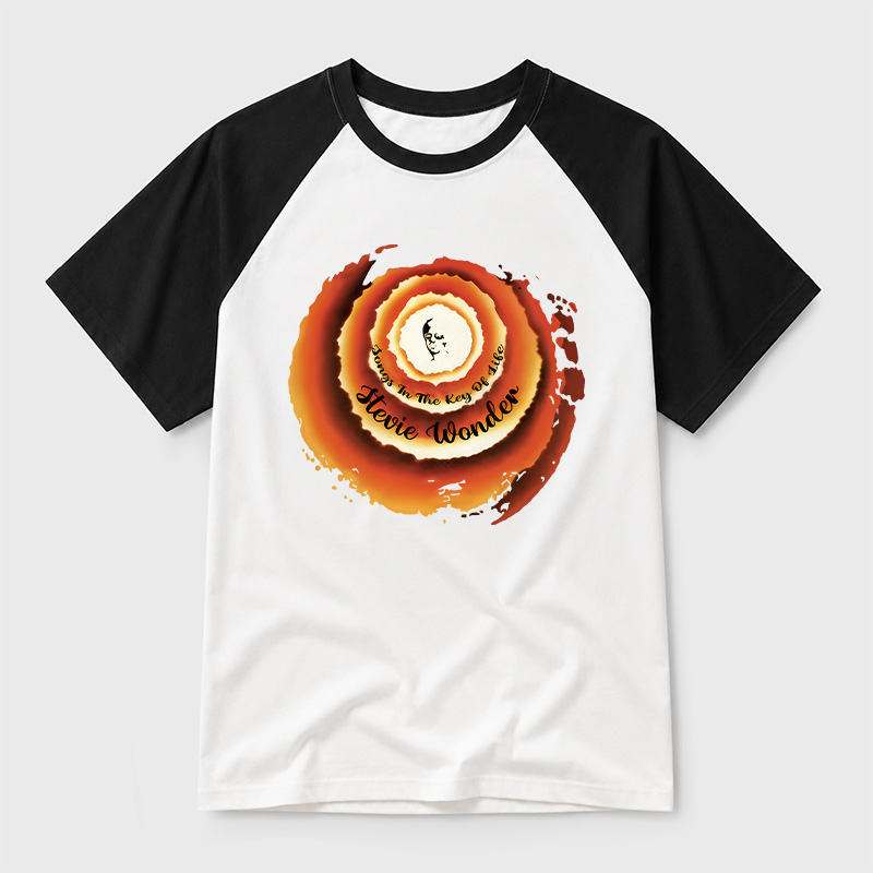 Stevie Wonder Songs In The Key Of Life Geek Retro Raglan T-Shirt