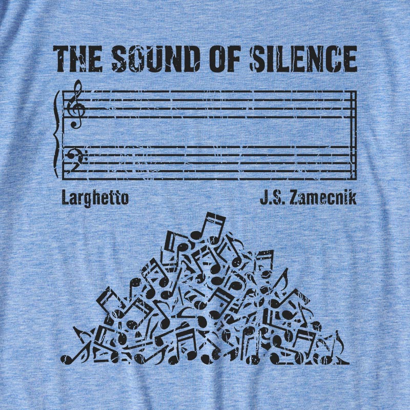 The Sound Of Silence Music Sheets Ultra Soft Heather Tee