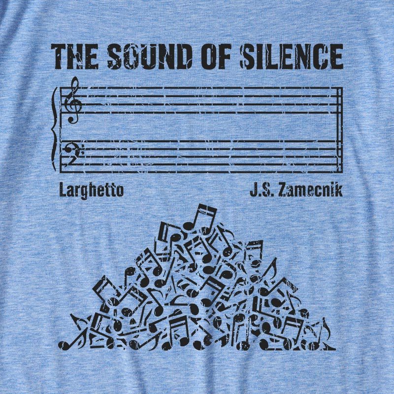 The Sound Of Silence Music Sheets Ultra Soft Heather Tee