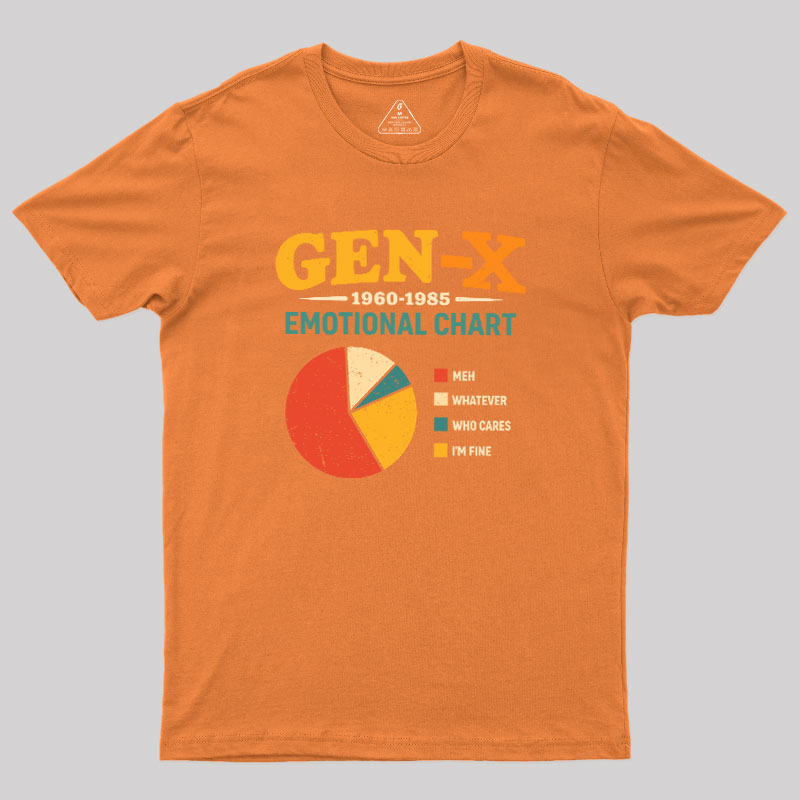 Gen?X Emotional Chart Geek T-Shirt