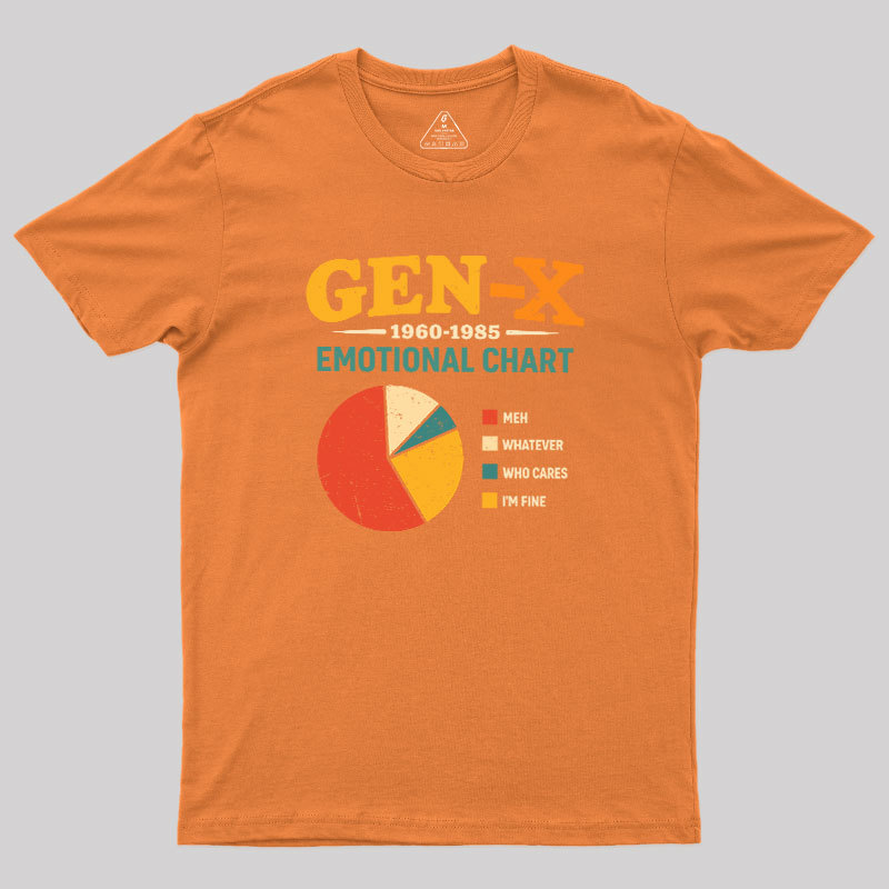 Gen?X Emotional Chart Geek T-Shirt