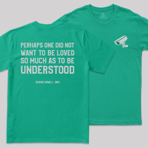 George Orwell Quote Front and Back Printed Geek T-Shirt
