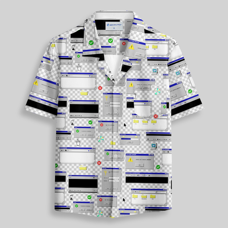 System Crash Chic Button Up Pocket Shirt