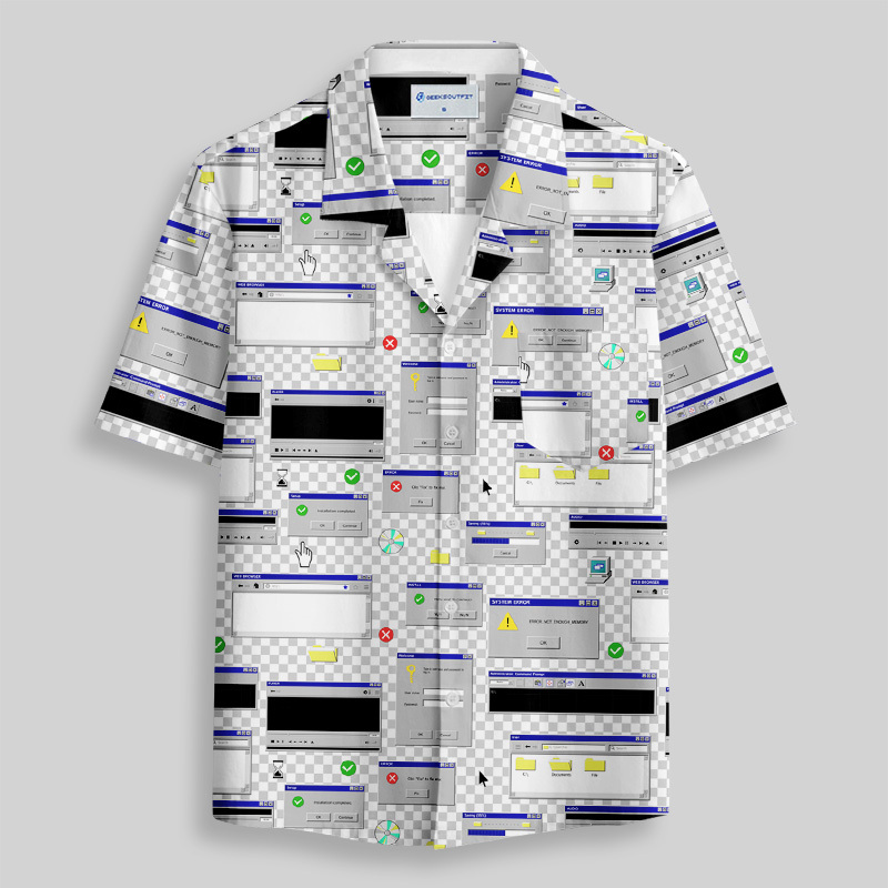 System Crash Chic Button Up Pocket Shirt