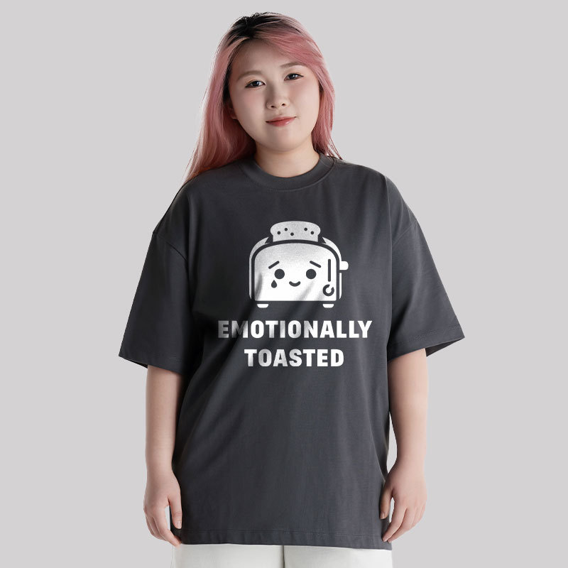 Emotionally Toasted Unisex Oversized T-shirt