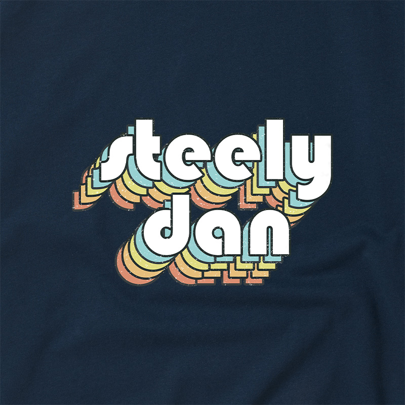Steely Dan Retro Faded-Style Geek Retro Raglan T-Shirt