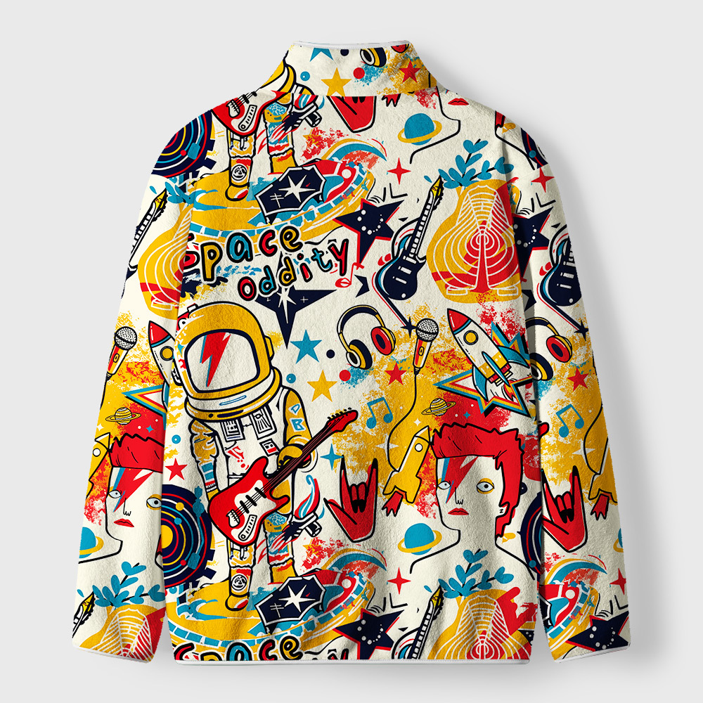 Space Oddity Geek Polar Fleece Full-Zip Jacket